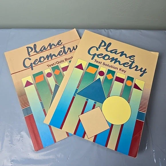 Abeka Plane Geometry Set Text‎ Solution Key And Test/Quiz Key Books