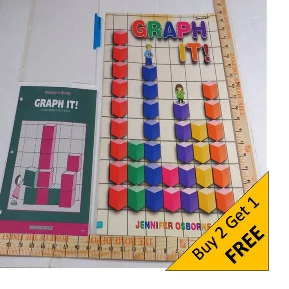 Graph It BIG BOOK (almost 2 feet tall) with teacher pages  CLASSROOM SIZE