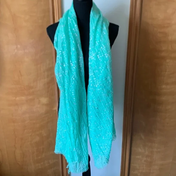 Silver Fleck / Foil Scarf European