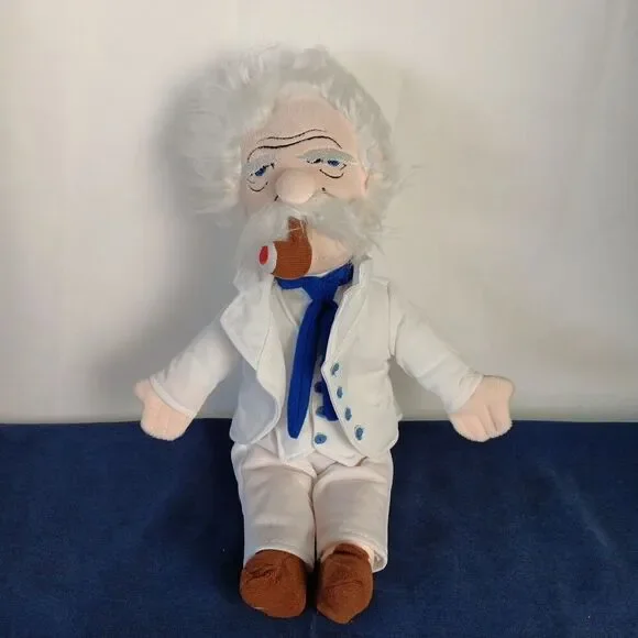The Unemployed Philosophers Guild Mark Twain Little Thinker Plush Weighted