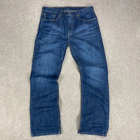 Levi's 527 Slim Bootcut Jeans Mens Sz 36x34 Dark Wash Blue Casual Everyday Denim