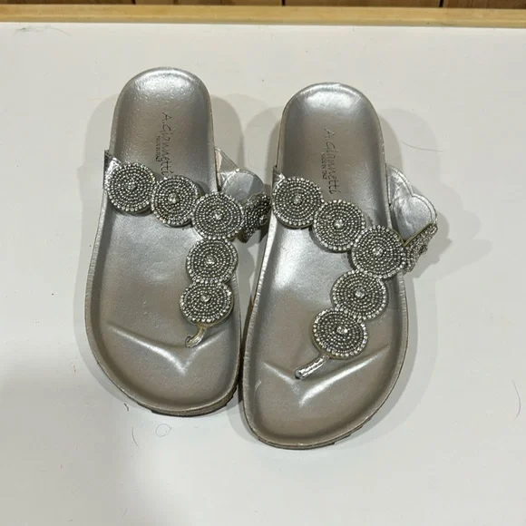 Silver sandals