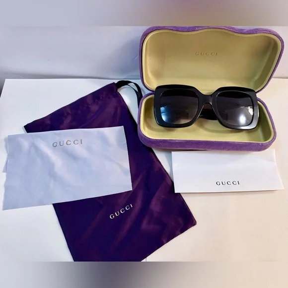 Gucci Black Square Sunglasses