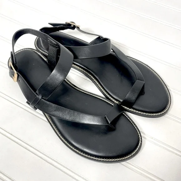 Joie Lennox Black Leather Women's Sandals 333