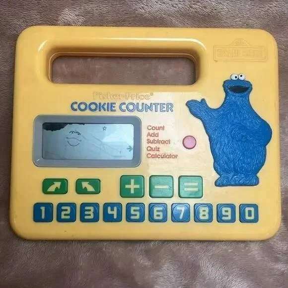 Vintage 1985 Fisher Price Sesame Street Cookie‎ Counter Electronic Toy *Works