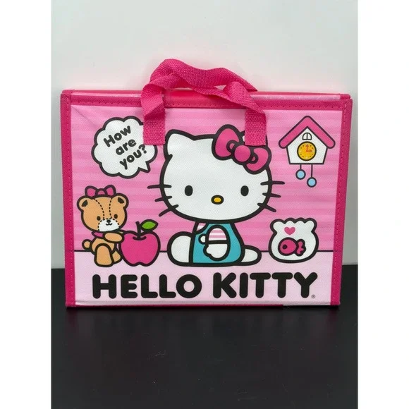 Hello Kitty Activity Set Portable Tri-fold‎ Carrying Case Stickers Coloring Book