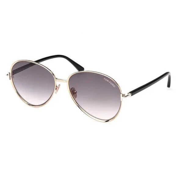 NEW TOM FORD SUNGLASSES, ROUND METAL SUNGLASSES TOM FORD UNISEX EYEWEAR