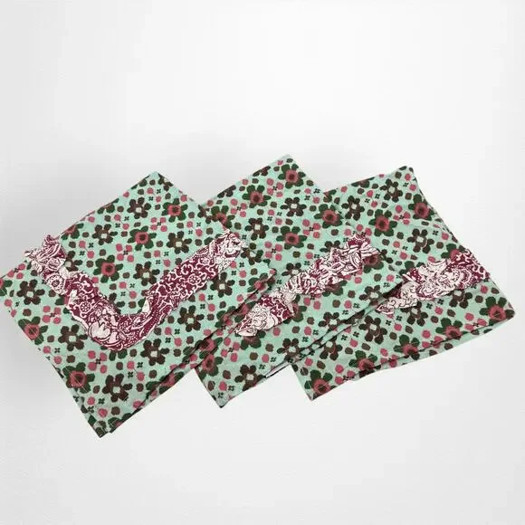 FUNKTION‎ Ivy Floral Print Napkins Set of 3