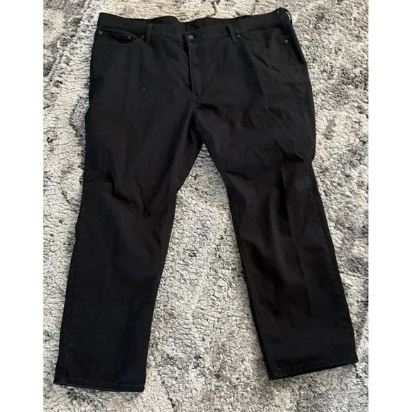 Levi's 541 mens jeans size 48x32 black straight‎ leg