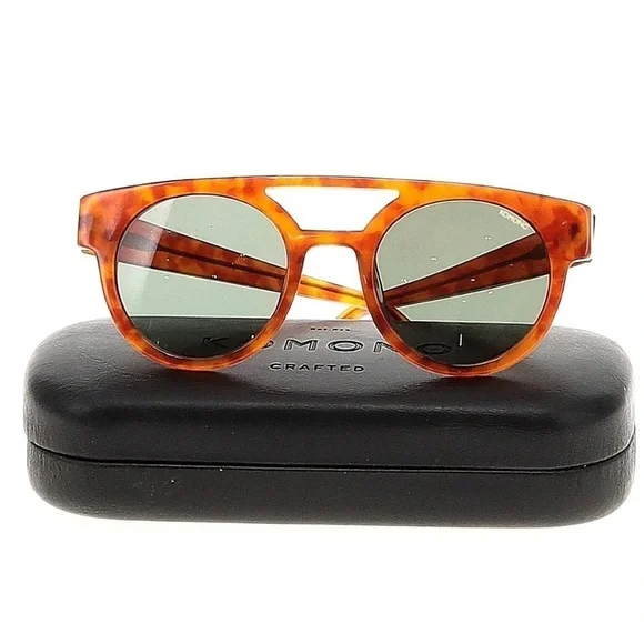 New KOMONO sunglasses Dreyfuss Caramel Demi orange tortoise