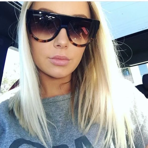 “PRICE DROP” Brown & Leopard Acetate Sunglasses