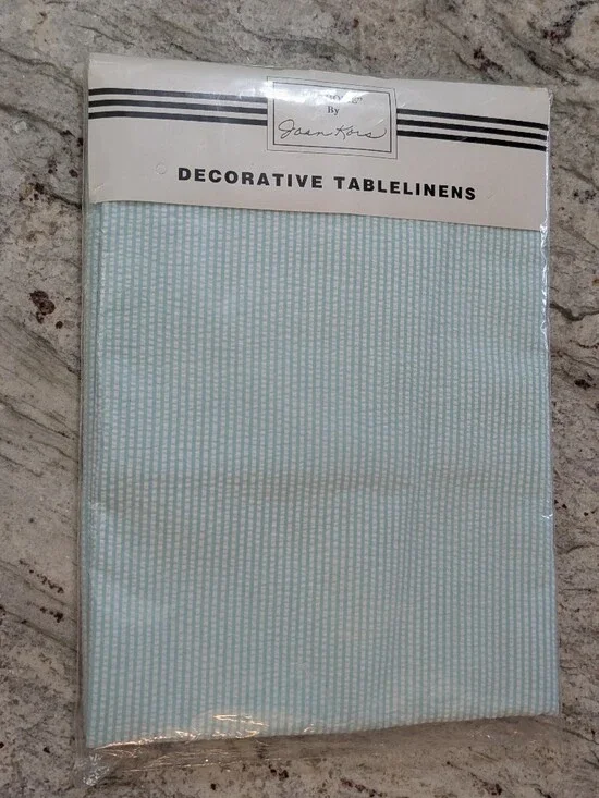 Vintage At Home With Joan Kors  Seersucker Tablecloth 50