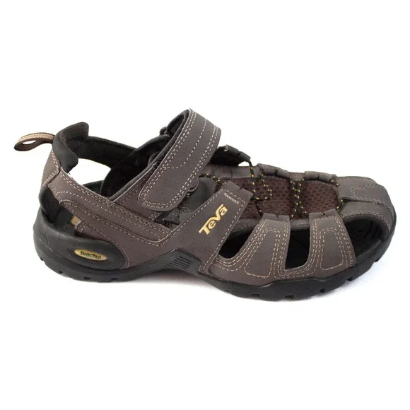 Teva Forebay Fisherman Mens‎ Sport Hiking Sandals Shoc Pad Walking Brown Size 8