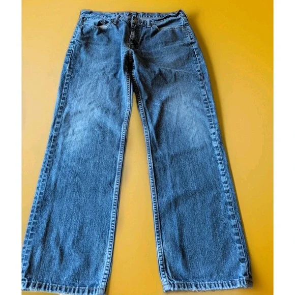Levi's Men's 514 36x32 Original Straight Fit Jeans - Med Blue Wash 100% Cotton