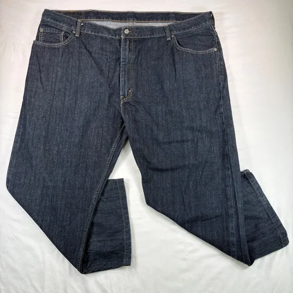 Levi's 559 Relaxed Straight Jeans Mens 48x30 Big & Tall Dark Wash Denim Blue