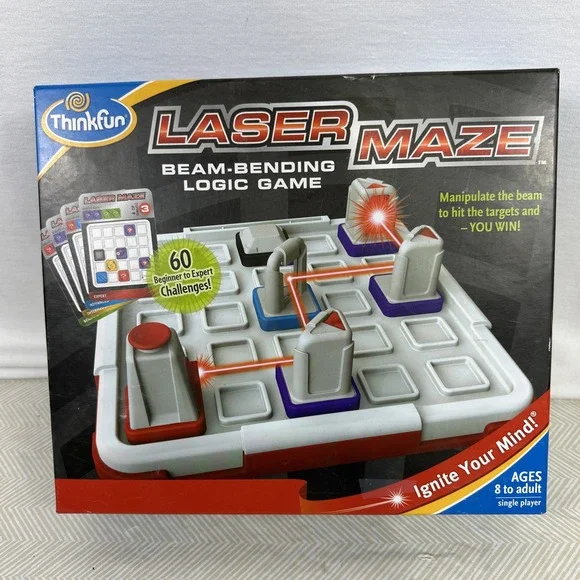 ThinkFun Laser Maze STEM Toy Set Brain-Boosting Game Ages‎ 8+ Logic Homeschool