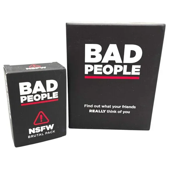 Bad People The Adult Party Card Game + The After Dark NSFW Expansion Pack 2021