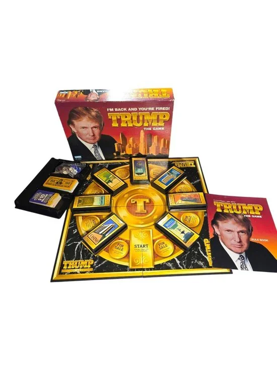 TRUMP The Game 2004 Parker Brothers Donald Trump Board 