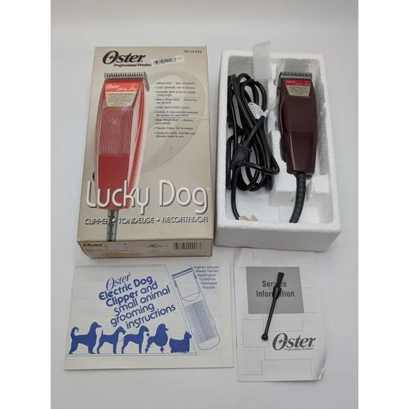 Oster Lucky Dog‎ 113 Professional Clipper Quiet Whisper Electric Animal Clippers