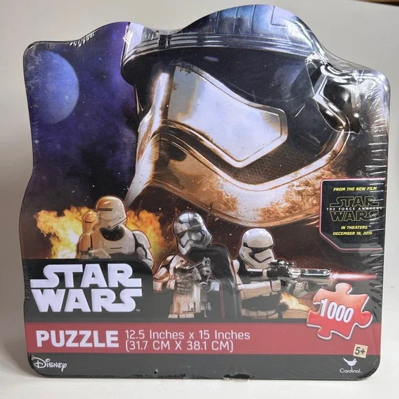 Star Wars The Force Awakens 1000 Piece Puzzle Captain Phasma Collector Tin New