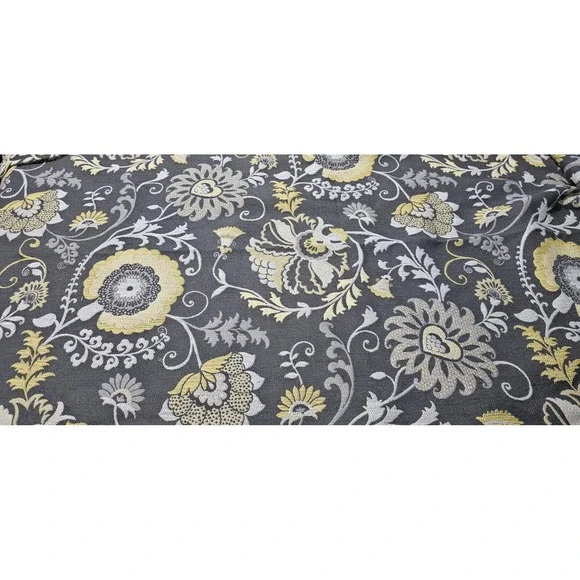 Dorielle Smoke Gray Jacobean Upholstery FABRIC‎ 41x57
