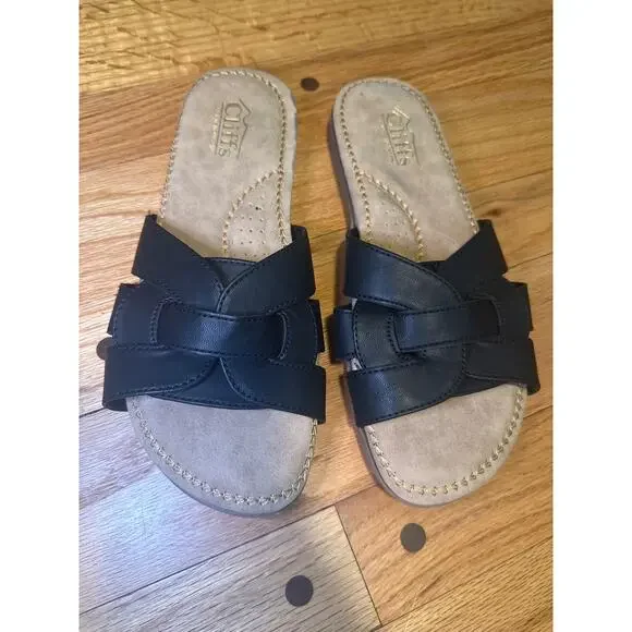 Cliffs by White Mountain Fortunate Slide Sandals Women's Comfort Casual Sandals