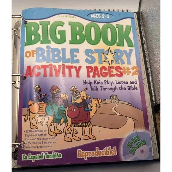 Big Book Of‎ Bible Story Activity Pages #2 Help Kids Includes Cd-Rom