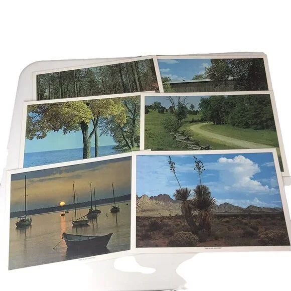 Set Of 6 Vintage “This Is Our Country” Placemats, Laminated & Washable