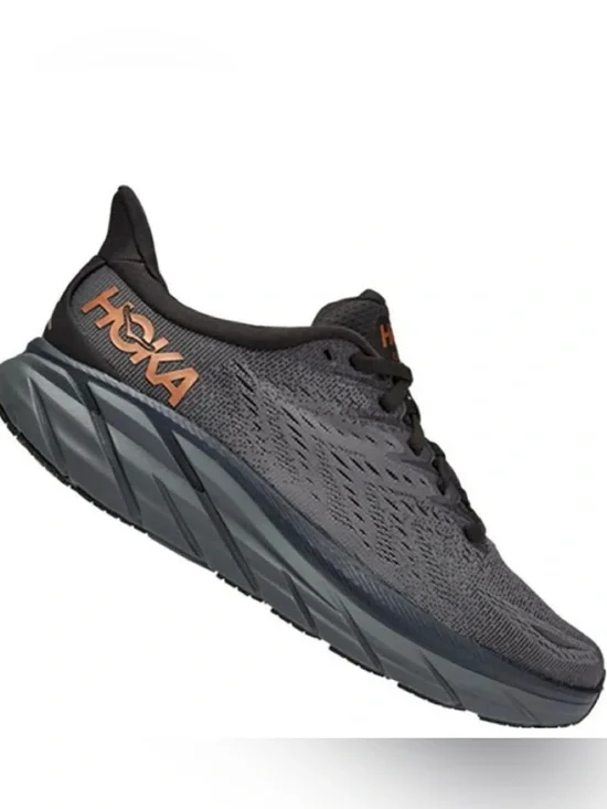 HOKA Clifton 8 Running Shoes | Women’s Size 8B | Anthracite/Copper