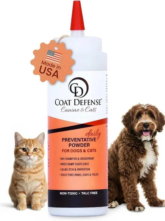 Waterless Dog Shampoo & Deodorizer | Anti-Itch Powder for Smelly Dogs | 9oz