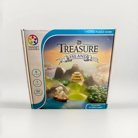 SmartGames Treasure Island Deduction Game 80 Challenges Ages 8+ Family Play