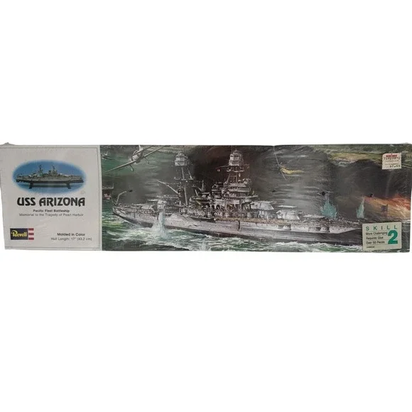 USS Arizona Battleship Revell‎ Model Kit H-302 Sealed 17