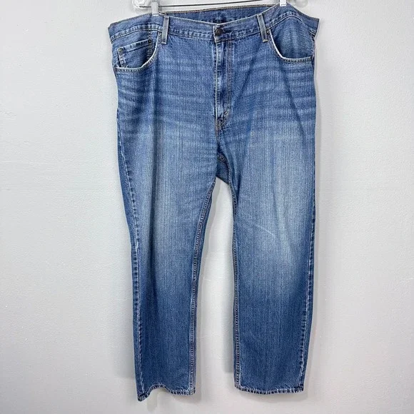 Levi's 559 Relaxed Straight Jeans Mens 44x32 Blue Medium‎ Wash Denim Cotton