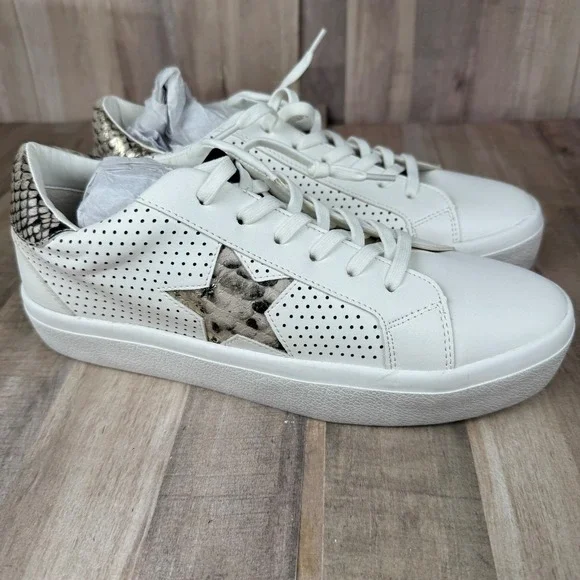 Steve Madden Women's 9M Influence Snake Print Sneakers EUC