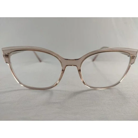 Morel France 20115K Champagne Gold Cat‎ Eye Eyeglasses Frames 53-19-145