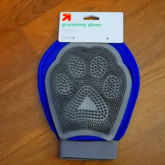 Up & Up grooming bathing dog glove all coats rubber bristle/fabric side …New