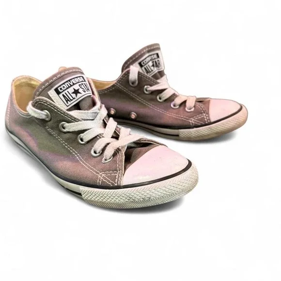 GRAY‎ LOW TOP CONVERSE UNISEX LADIES 7 SNEAKERS SHOES