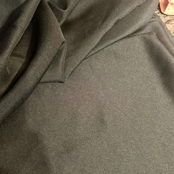 Black cloth table covering 60 by 120