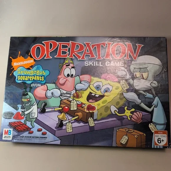 Operation Spongebob Squarepants‎ Skill Game Nickelodeon Hasbro 2007 Family Kids