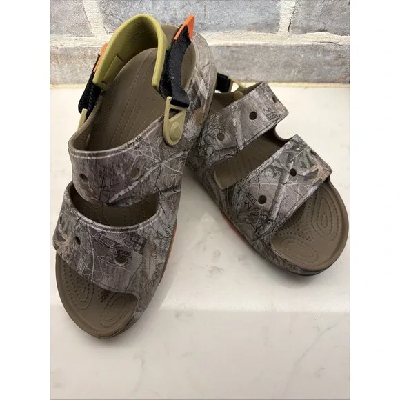 Crocs Classic All-Terrain 12 Realtree Edge Camo Sandals Men's Camouflage Slides