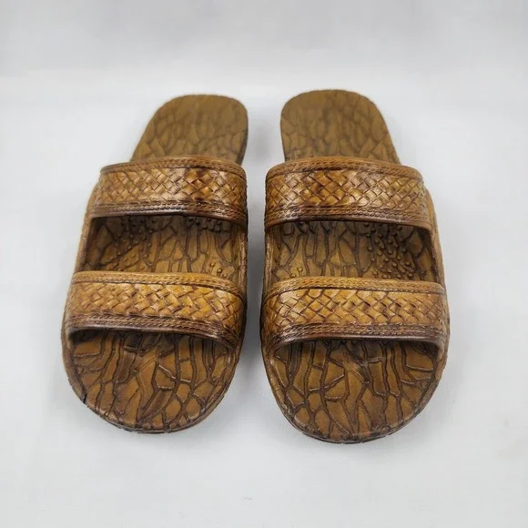 Pali Hawaii‎ Colored Jandal in Light Brown Mens Size 10 Made in Taiwan