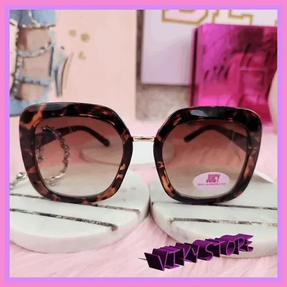 NWT 😍✨ {Juicy Couture} Oversized Animal Print Sunglasses – Bold & Stylish! ✨😍