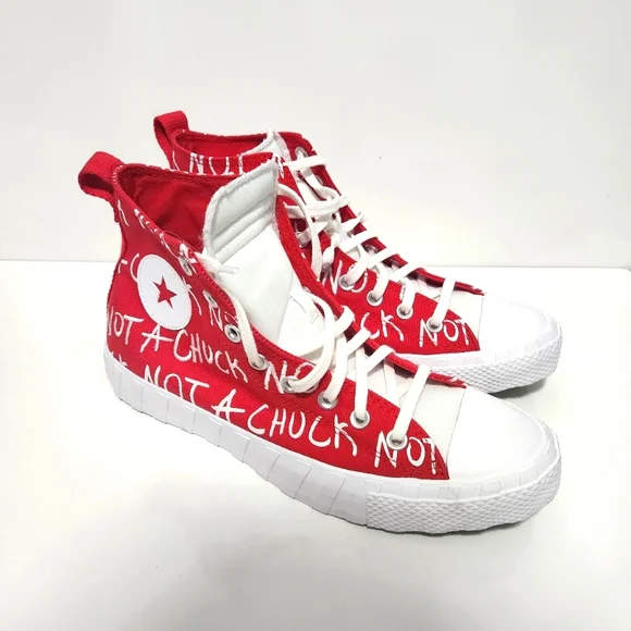 Converse UNT1TL3D High Top Sneakers Red/White 