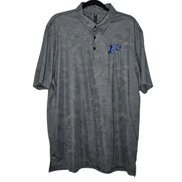 Adidas Prime Green Camo Grey Polo Golf Shirt size 2XL