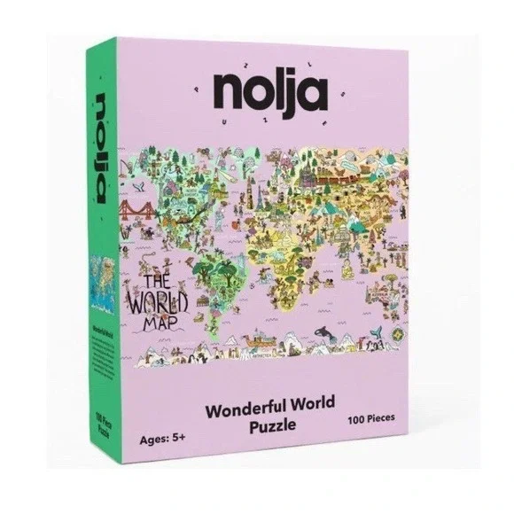 Nolja Wonderful World 100 Piece Jigsaw Puzzle