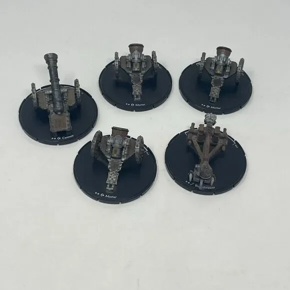 WizKids Mage Knight‎ 2002 War Machines Lot of 5: Mortar, Stonethrower and Cannon