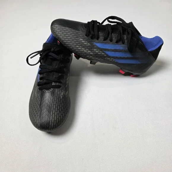 Adidas X Speedflow 3 FG Soccer Cleats Mens 6.5 Black‎ Blue FY3296