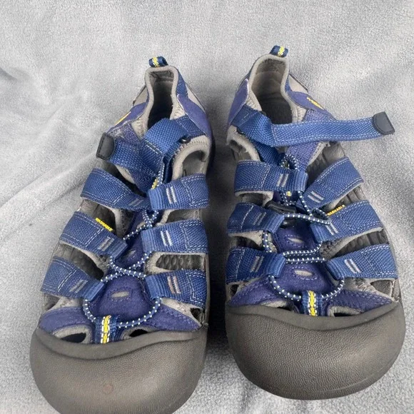 Keen Newport H2‎ Blue Yellow Waterproof Hiking Sandals Mens 6 Womens 8 1009962