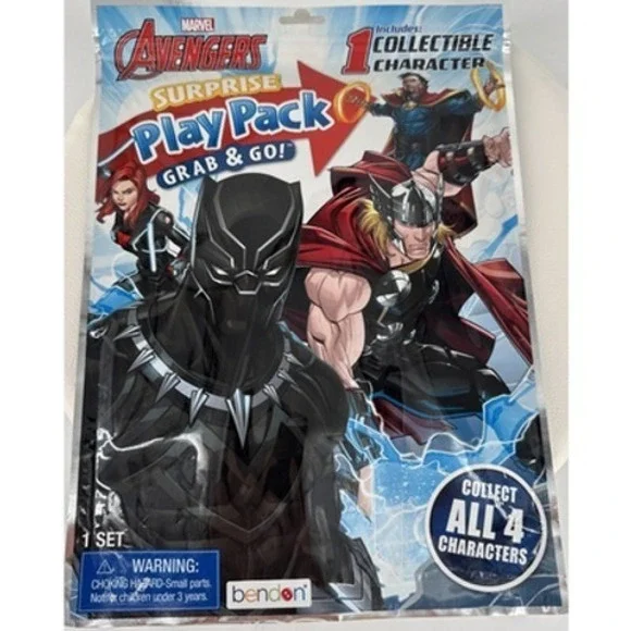 Marvel Avengers Surprise Play Pack Grab and Go! Includes 1 Collectible Hero New