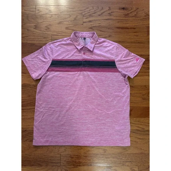 Adidas Pink‎ Short Sleeved Polo Size 2XL